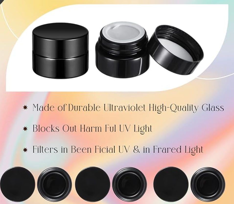 Glass Mini Jars with Lids - 5 ML