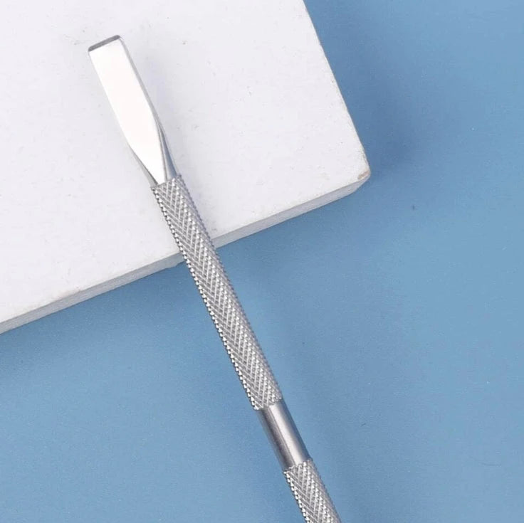 C Double-Sided Cuticle Pusher - Stainless Steel Cuticle Nail Pusher